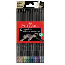 Lápis de Cor Faber Castell Super Soft 12 Cores Metálicas
