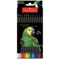 Lápis de cor Faber Castell super soft com 12 cores + vivas Lápis de cor Faber Castell super soft com 12 cores + vivas