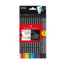 Lápis de Cor Faber Castell Supersoft 12 Cores + 2 Lápis Grafite Lápis de Cor Faber Castell Supersoft 12 Cores + 2 Lápis Grafite