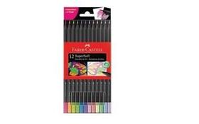 Lapis de Cor Faber-Castell Supersoft 6 Neon + 6 Pastel