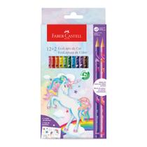 Lapis De Cor Faber-Castell Unicornio 12 Cores + 2 Cores Misturinha Lapis De Cor Faber-Castell Unicornio 12 Cores + 2 Cores Misturinha