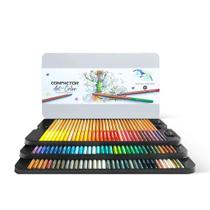 Lápis de cor Fine Art Compactor 100 cores + 2 Apontadores