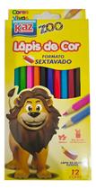 Lápis de cor formato sextavado c/12