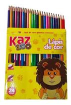 Lápis de cor formato sextavado c/24