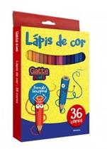 Lápis De Cor Gatte 36 Cores Ref. 10.018 Lápis De Cor Gatte 36 Cores Ref. 10.018