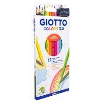 Lapis de Cor Giotto 3.0 Estojo 12 Cores+Grafite+Apontador