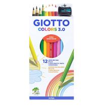 Lápis de Cor Giotto Colors 3.0 Hexagonal 12 Cores F278100SA Lápis de Cor Giotto Colors 3.0 Hexagonal 12 Cores F278100SA