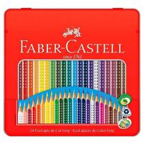 Lápis de Cor Grip 24 Cores Lata FABER-CASTELL