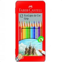 Lápis de Cor Grip Faber-Castell Lata - 12 Cores