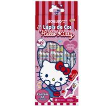 Lápis De Cor Hello Kitty 12 Cores Triangular
