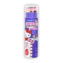 Lápis de Cor Hello Kitty 24 Cores no Pote Leo&Leo