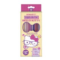 Lápis de Cor Hello Kitty Com 12 Cores Leo&Leo