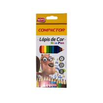 Lápis De Cor Hexagonal 12 Cores Ponta 2.9mm Neo-Pen COMPACTOR Lápis De Cor Hexagonal 12 Cores Ponta 2.9mm Neo-Pen COMPACTOR
