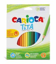 Lápis de Cor Hexagonal 24Und Tita Carioca Lápis de Cor Hexagonal 24Und Tita Carioca