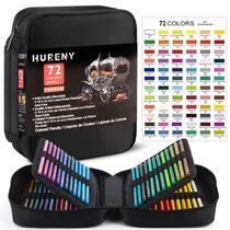 Lápis de Cor Hureny - 72 Cores com Núcleos Macios à Base de Óleo Lápis de Cor Hureny - 72 Cores com Núcleos Macios à Base de Óleo