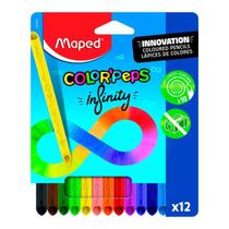 Lapis De Cor Infinito 12 Cores Color Peps Maped Dura 10x Mai Lapis De Cor Infinito 12 Cores Color Peps Maped Dura 10x Mai