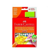 Lápis De Cor Jumbo 12 Cores + 1 Apontador Faber Castell
