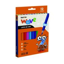 Lápis de cor jumbo 12 cores Bazze Wave 901712