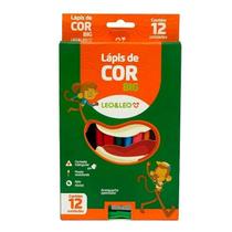 Lapis de cor jumbo big 12 cores leo e leo