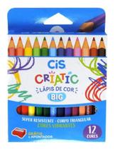 Lapis de cor jumbo c/12 cores + 1 apontador