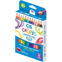 Lápis De Cor Jumbo Cis Criatic Triangular 12 Core