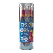 Lapis De Cor Jumbo Cis Multicolor Grafite 4 Cores Lapis De Cor Jumbo Cis Multicolor Grafite 4 Cores