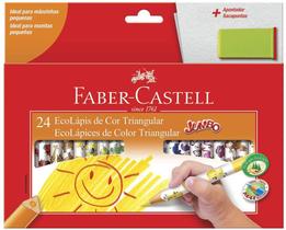 Lápis De Cor Jumbo Eco lápis 24 Cores Faber Castell