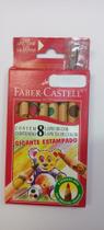 Lápis de cor jumbo estampado 08 cores Faber Castell
