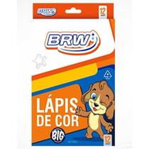 Lapis De Cor Jumbo Longo 12 Cores Lp1206 Brw