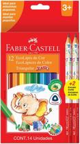 Lápis de cor Jumbo Longo Ecolápis Faber-Castell 12 Cores