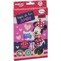 Lápis de COR Jumbo Minnie 12 Cores Blister