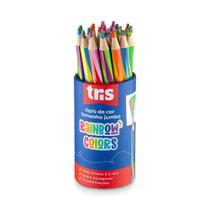 Lápis de Cor Jumbo Rainbow Colors Tris - 6 Cores