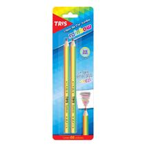 Lápis De Cor Jumbo Rainbow - Mina Multicolorida - Cart C/2 UN - Tris Lápis De Cor Jumbo Rainbow - Mina Multicolorida - Cart C/2 UN - Tris