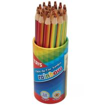 Lápis De Cor Jumbo Rainbow Multicor Arco Iris Tris Pote C/ 24