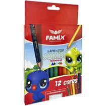 Lápis de COR Jumbo Triangular 12 Cores Estojo