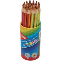 Lápis de COR Jumbo TRIS Rainbow Pote com 24 Unidades