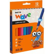 Lápis de Cor Jumbo Wave c/ 12 Cores - Bazze