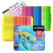 Lápis de cor KALOUR PDAS 50 Neon para livros de colorir para adultos
