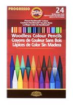 Lápis de Cor Koh-I-Noor Progresso Woodless - Conjunto com 24 Unidades