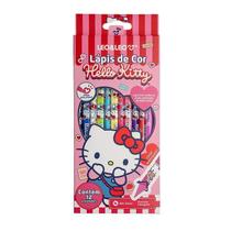 Lápis de cor Leo e Leo Hello Kitty com 12 cores Lápis de cor Leo e Leo Hello Kitty com 12 cores