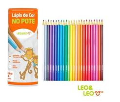 Lápis de Cor Leo e Leo No Pote C/ 24 Cores - Leo & Leo