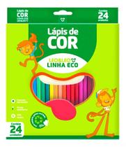 Lapis De Cor Leo&leo 24 Cores Resistente Sextavado Linha Eco