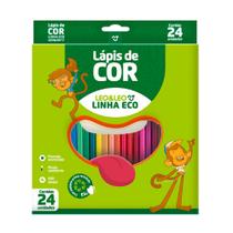 Lápis De Cor Leo&Leo Ecológico 24 Cores Sextavado 4222