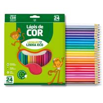 Lápis de cor Leo & Leo sextavado com 24 cores