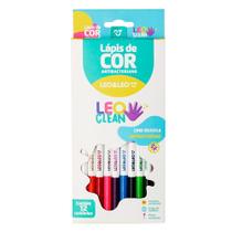 Lápis de Cor Leoclean Estojo com 12 Cores - Leo&Leo Lápis de Cor Leoclean Estojo com 12 Cores - Leo&Leo