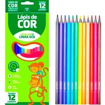 Lápis de Cor Linha Eco 12 cores Leo & Leo Kit 03 pcs Atacado