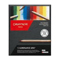 Lápis de Cor Luminance 6901 Caran D'ache com 12 Cores Lápis de Cor Luminance 6901 Caran D'ache com 12 Cores