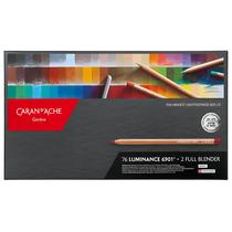 Lápis de Cor Luminance 6901 com 76 Cores + 2 Full Blender Caran D'ache