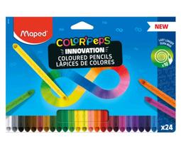 Lápis de cor maped 24 cores infinity colorpeps infinito