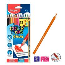 Lápis de Cor Maped Color Peps 12 Cores + Lápis + Apontador Lápis de Cor Maped Color Peps 12 Cores + Lápis + Apontador